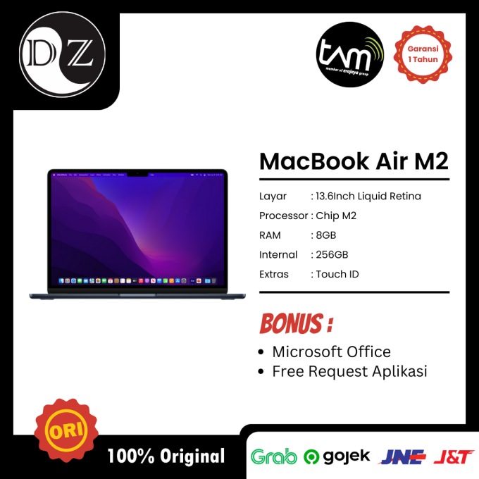 MacBook Air Retina 13 Inci Chip M2 2022