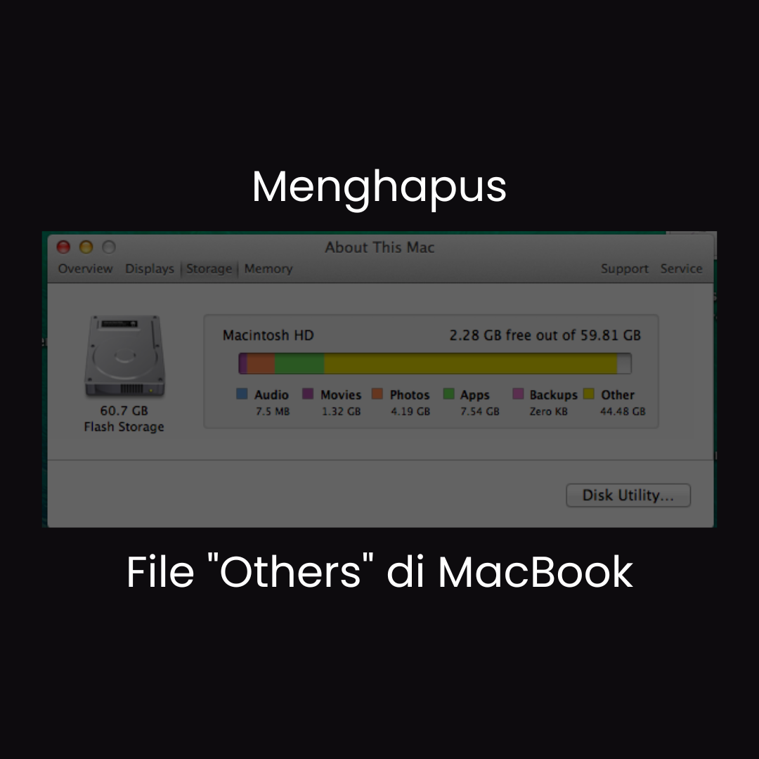 Cara menghapus file others di macbook