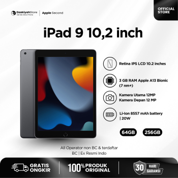 IPAD 9th 64GB Wifi Second *BERGARANSI*