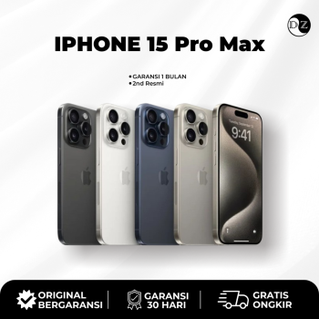 iPhone 15 Pro Max Second RESMI [ 256GB 512GB 1TB ] *BERGARANSI*