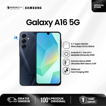 SAMSUNG GALAXY A16 5G 8/256GB NEW RESMI INDONESIA
