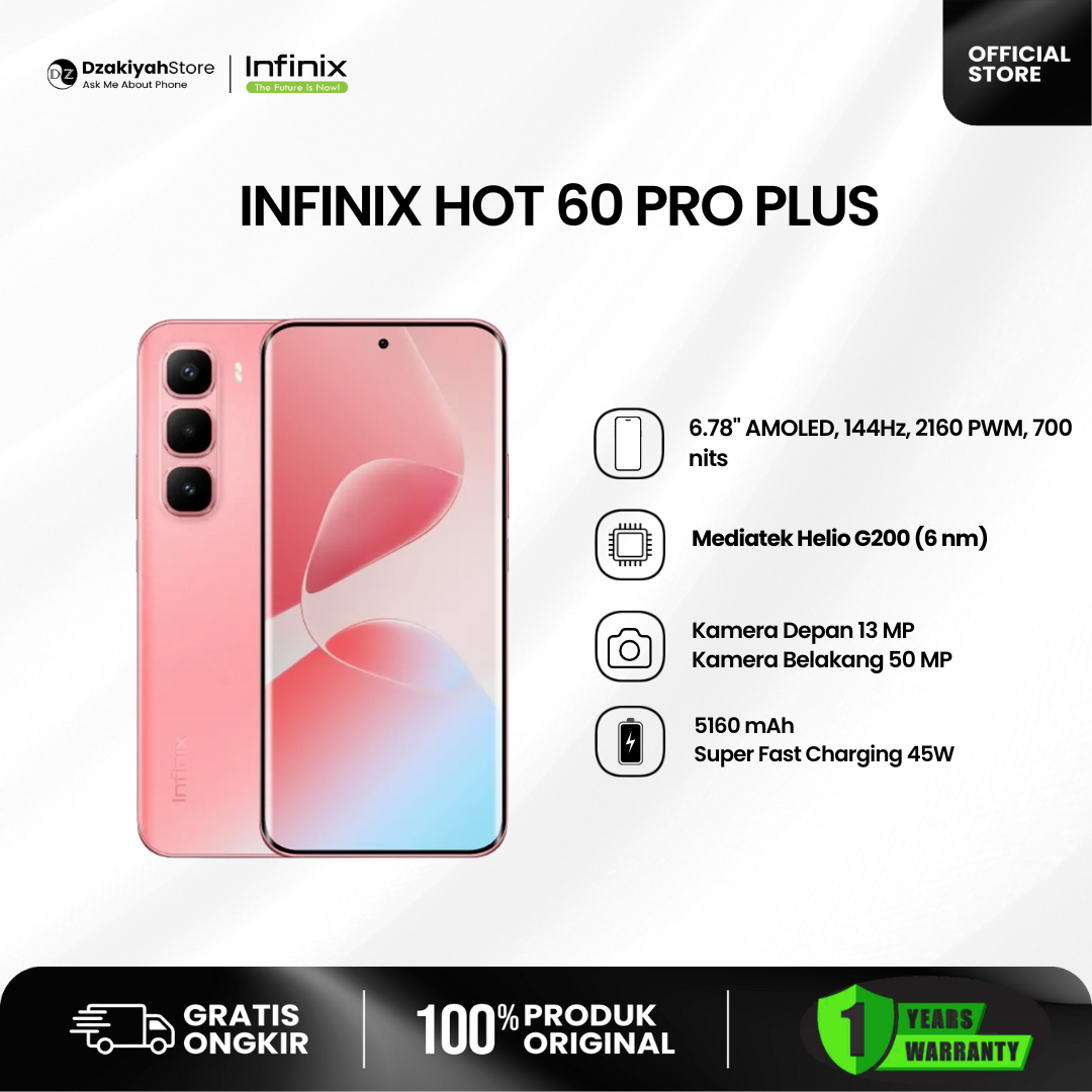 INFINIX HOT 60 PRO PLUS 8/128GB NEW RESMI