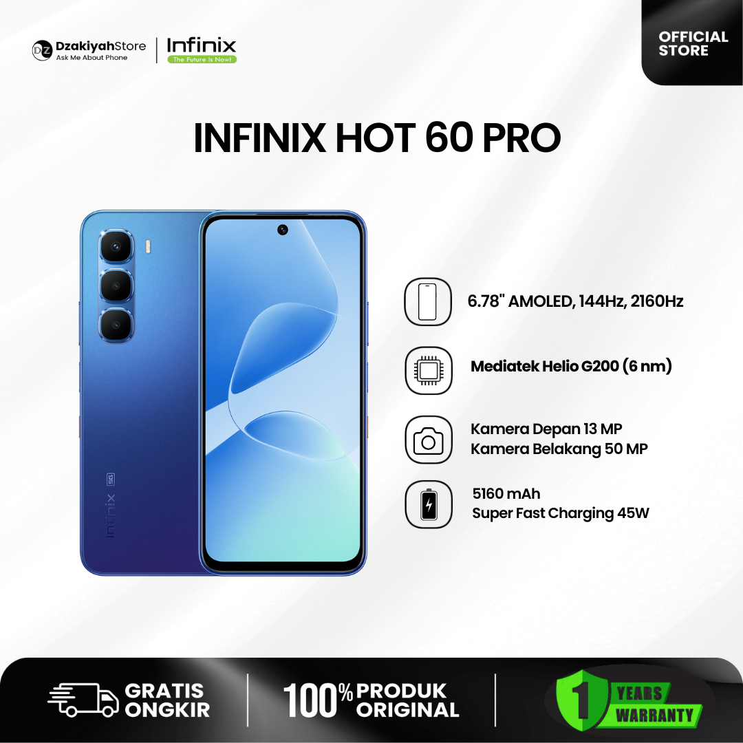 INFINIX HOT 60 PRO 8/256GB NEW RESMI