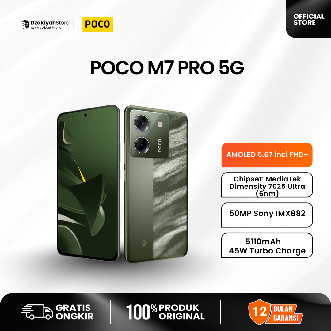 POCO M7 PRO 8/256GB BARU RESMI INDONESIA