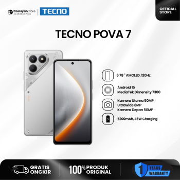 TECNO POVA 7 4G [8/128GB & 8/256GB] BARU RESMI INDONESIA