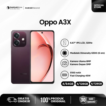 OPPO A3X SECOND FULLSET *BNOB*
