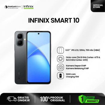 INFINIX SMART 10 [4/64GB & 4/128GB] BARU RESMI