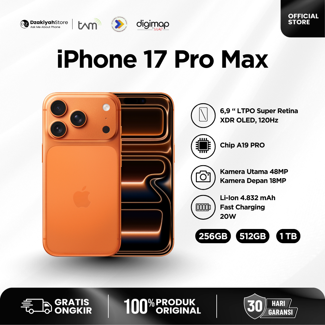 IPHONE 17 PRO MAX BARU RESMI INDONESIA